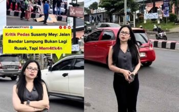 Viral Kritik Jalan Rusak Bandar Lampung, Influencer Lampung Soroti Kondisi Underpass Unila