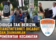 Camat Kemiling Bertindak Tegas! Tiang Internet Diduga Tak Berizin Dicabut dan Diamankan
