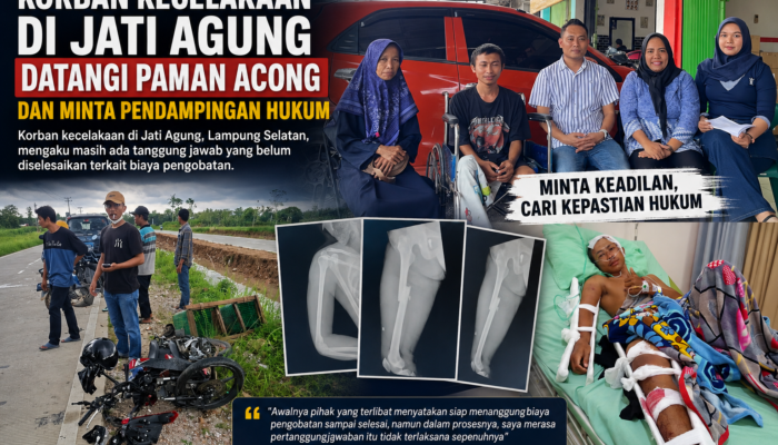 Korban Kecelakaan di Jati Agung Datangi Paman Acong, Minta Pendampingan Hukum Terkait Biaya Pengobatan