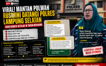Viral! Mantan Polwan Rusmini Datangi Polres Lampung Selatan, Lampung City Info Sudah Tempuh Cover Both Sides, Klarifikasi Lengkap Masih Ditunggu