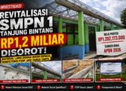 Fantastis! Revitalisasi SMPN 1 Tanjung Bintang Rp1,2 Miliar Disorot, Material Lama hingga P2SP Jadi Tanda Tanya
