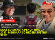 Saat SD Swasta Penuh hingga 2033, Mengapa SD Negeri Justru Sepi?