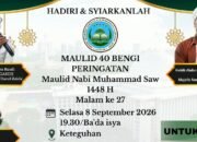 Semarak Maulid 40 Bengi di Keteguhan, Habib Abdurrahman Alaydrus Dijadwalkan Hadir