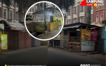 Bangunan Liar Menjamur di Atas Siring Jl. RE Martadinata, Pemkot Bandar Lampung Ke Mana?