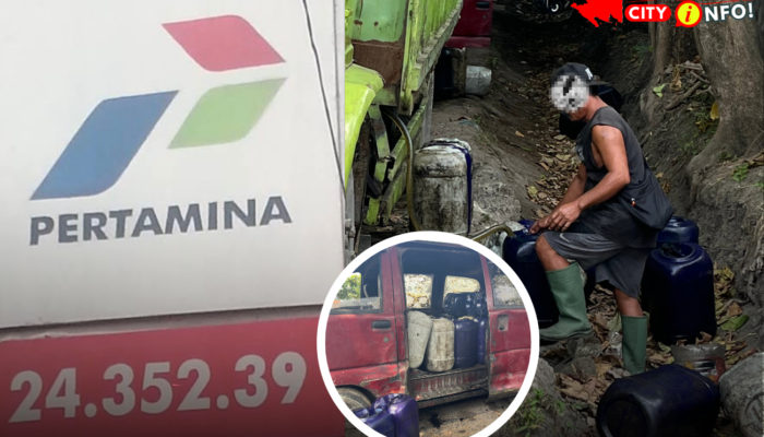 Sopir Sebut Solar Milik Oknum Marinir Berinisial H, Dipindahkan dari Fuso ke Jeriken di pinggir jalan Yos Sudarso