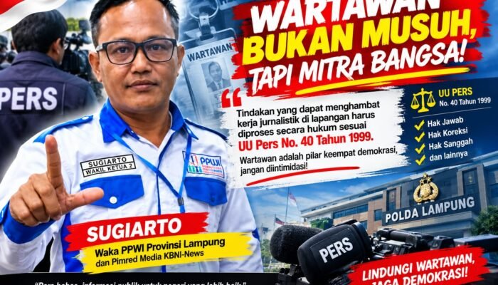 Wartawan Nelson Diduga Diintimidasi Saat Liputan, Sugi PPWI Lampung Desak Kapolda Usut Tuntas